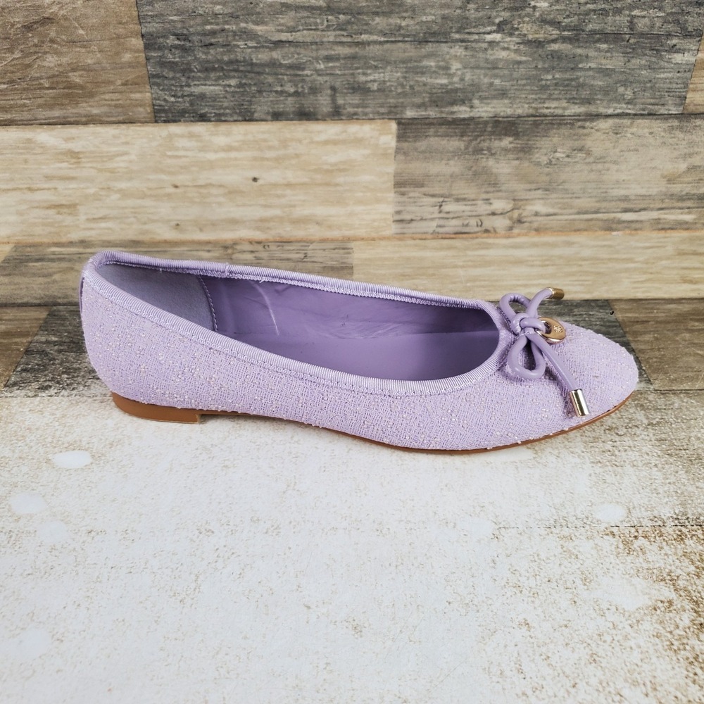 Bandolino Payly Womens Ballet Shoes Sz 8 M Light Purple Slip On Almond Toe